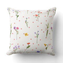 Flowers Throw Pillow