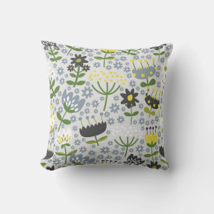 flowers throw pillow