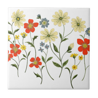 flowers tile