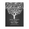 Flowers tree chalkboard save the date