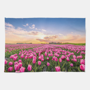 Flowers   Tulips South Holland, Netherlands Tea Towel