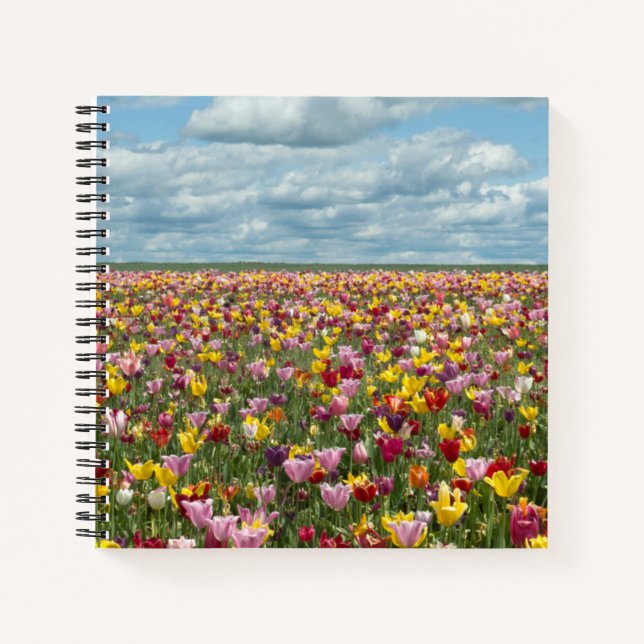 Flowers | Tulips Willamette Valley Oregon Notebook (Front)