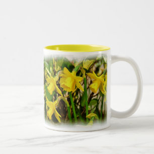 FLOWERS Two-Tone COFFEE MUG