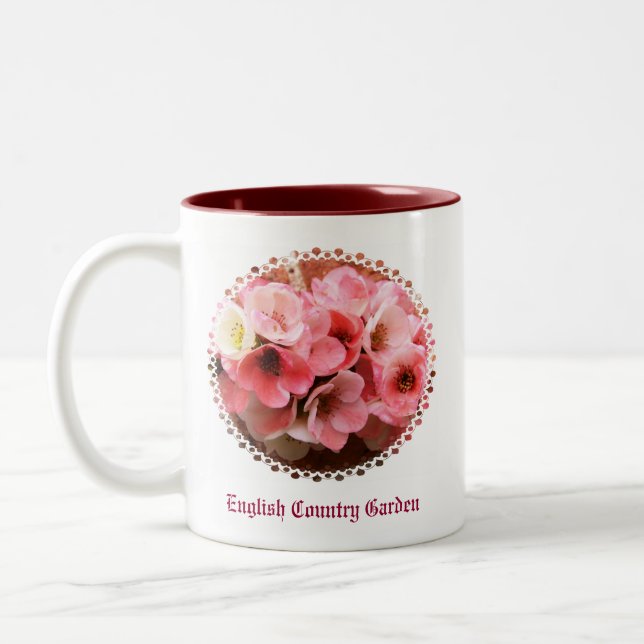 FLOWERS Two-Tone COFFEE MUG (Left)