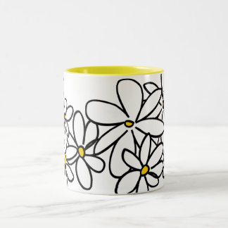 Flowers Two-Tone Coffee Mug