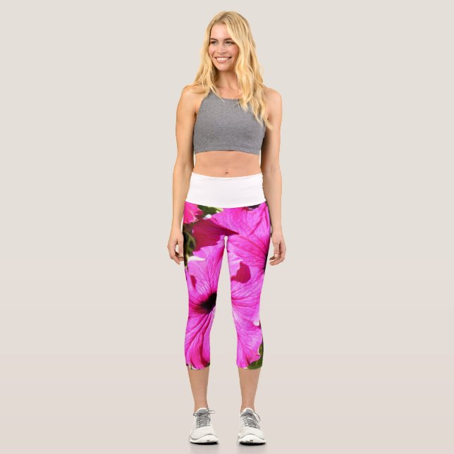 Flowers Ver 2.0 Capri Leggings (Front)