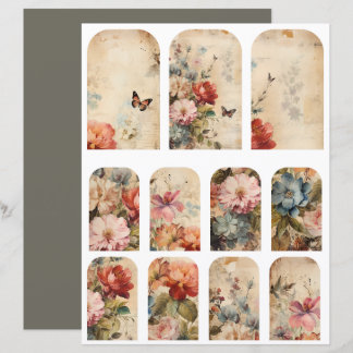 Flowers Vintage Collage 2