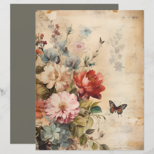 Flowers Vintage Collage 2b