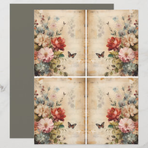 Flowers Vintage Collage 2b