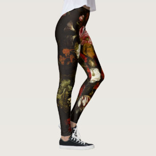 Flowers Vintage Floral Art Stylish Fashion Yoga Leggings