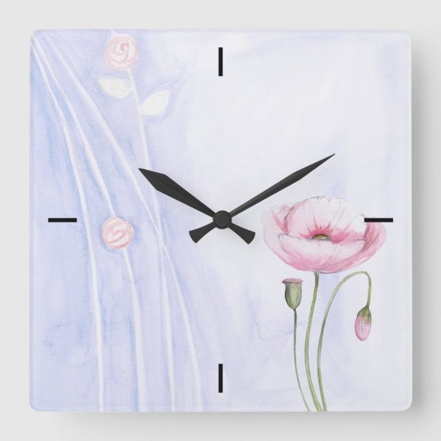 Flowers Wall Clock (Front)
