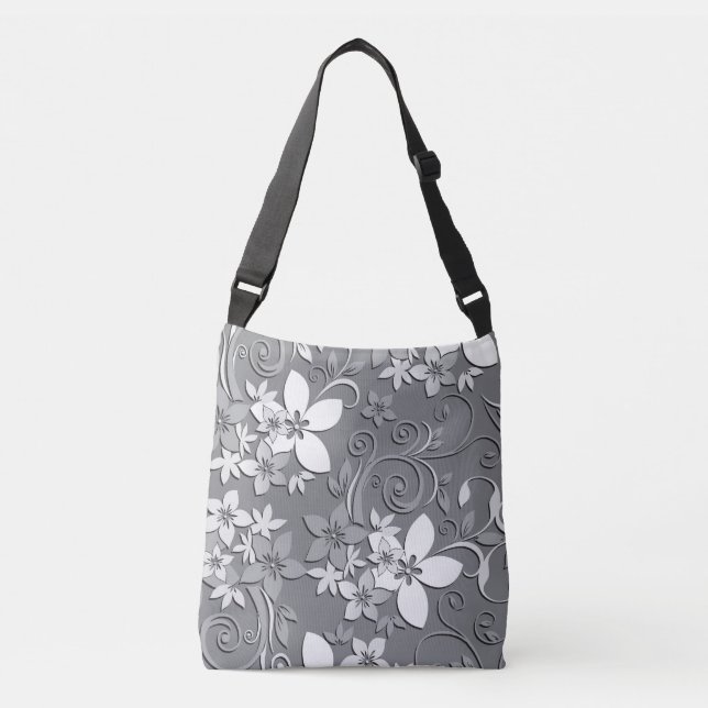 Flowers wall paper 2 crossbody bag (Front)