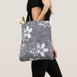 Flowers wall paper 2 tote bag