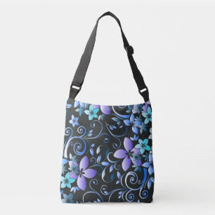 Flowers wall paper 6 crossbody bag