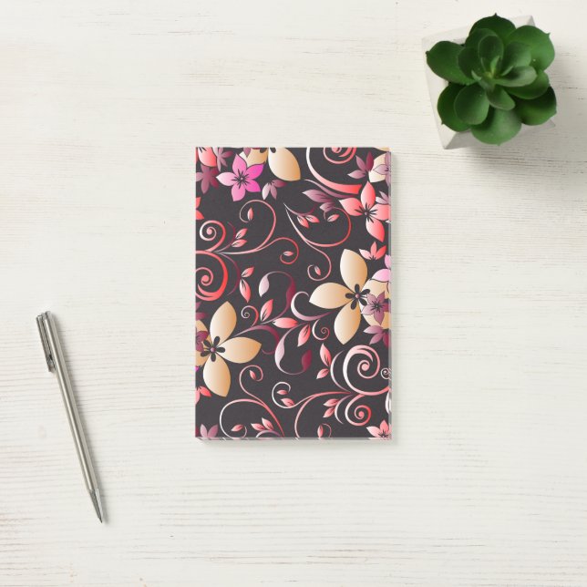 Flowers wall paper 7 post-it notes (Office)