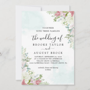 Flowers  Wedding Invitation
