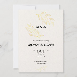 Flowers Wedding Invitation Art