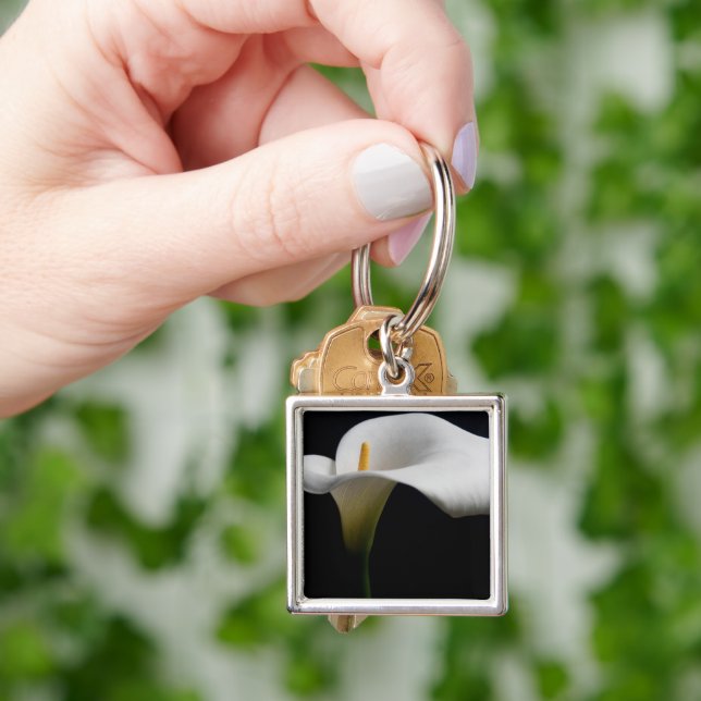 Flowers | White Calla Lily Key Ring (Hand)