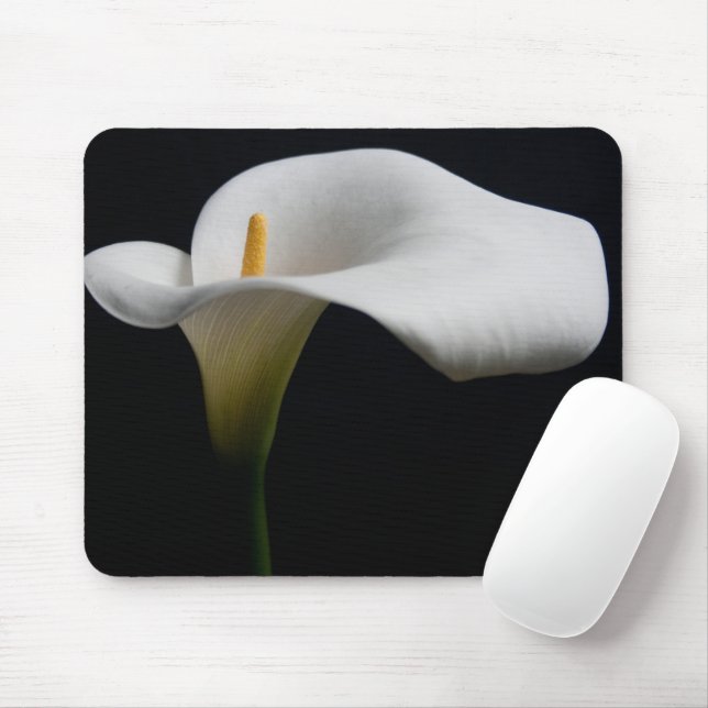 Flowers | White Calla Lily Mouse Mat (With Mouse)