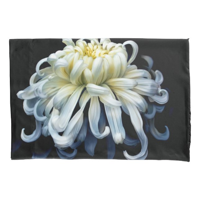 Flowers | White Chrysanthemum Pillowcase (Front)