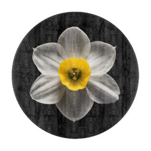 Flowers White Daffodil Flower Cutting Board
