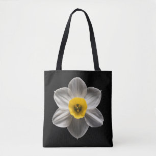 Flowers White Daffodil Flower Tote Bag