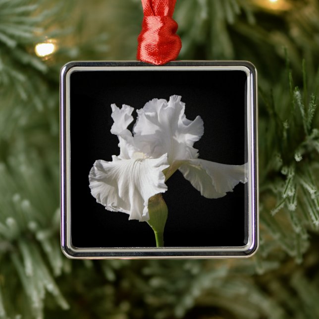 Flowers | White Iris Metal Tree Decoration (Tree)