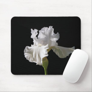 Flowers White Iris Mouse Mat
