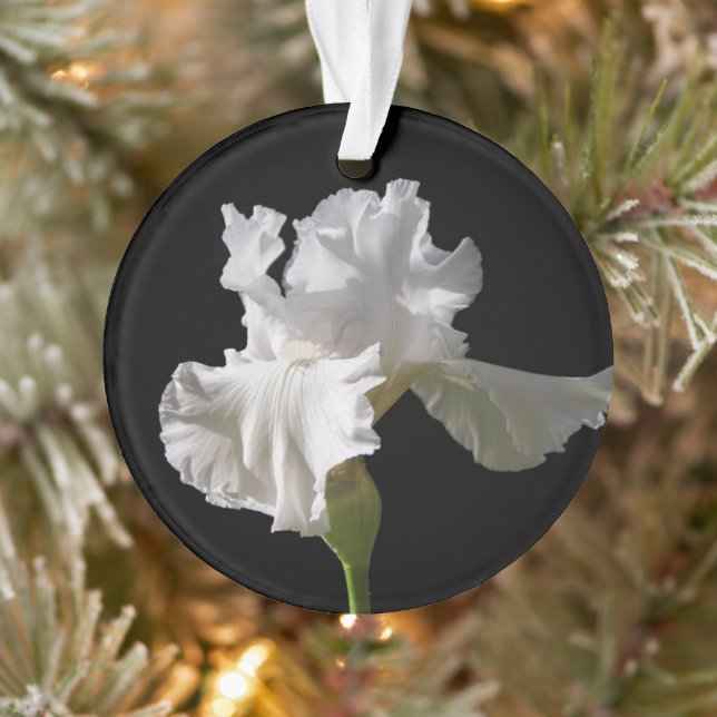 Flowers | White Iris Ornament (Tree)