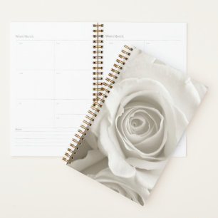 Flowers White Roses Planner
