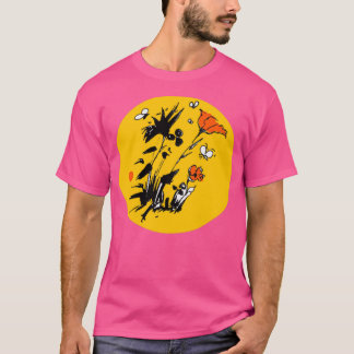FLOWERS Wild red flowers growing in the gras T-Shirt