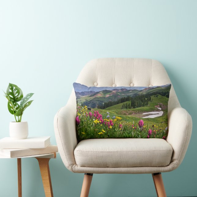 Flowers | Wildflowers Durango, Colorado Lumbar Cushion (Chair)