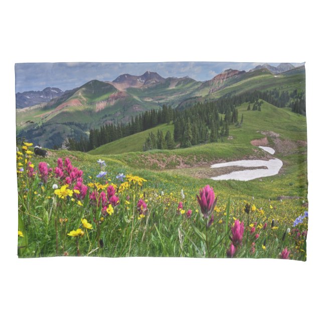 Flowers | Wildflowers Durango, Colorado Pillowcase (Front)