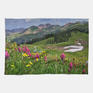 Flowers   Wildflowers Durango, Colorado Tea Towel