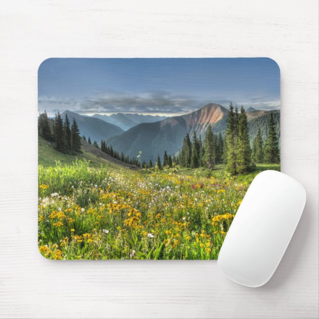 Flowers | Wildflowers Silverton Colorado Mouse Mat (With Mouse)