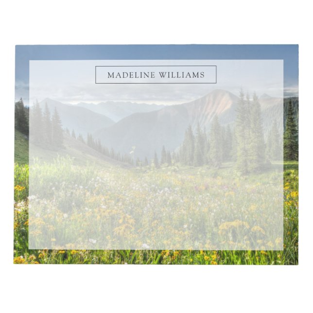 Flowers | Wildflowers Silverton Colorado Notepad (Front)