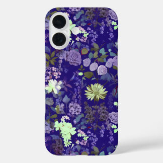 Flowers with an elegant and mysterious atmosphere iPhone 16 case