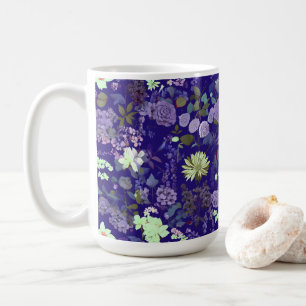 Flowers with an elegant and mysterious atmosphere coffee mug