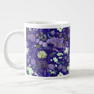 Flowers with an elegant and mysterious atmosphere large coffee mug