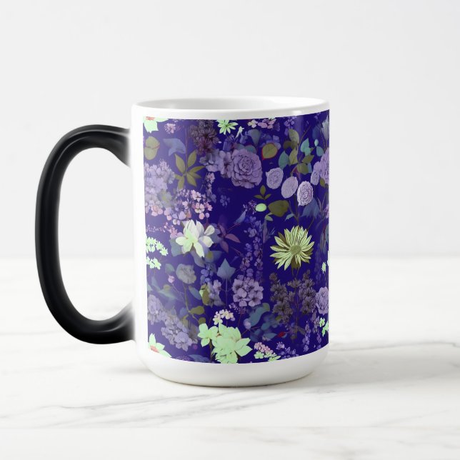 Flowers with an elegant and mysterious atmosphere magic mug (Left)