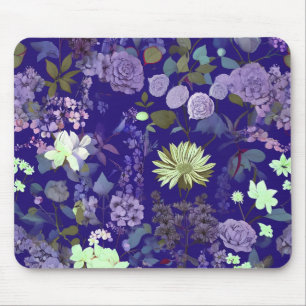 Flowers with an elegant and mysterious atmosphere mouse mat