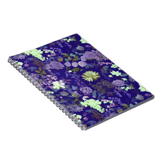 Flowers with an elegant and mysterious atmosphere notebook