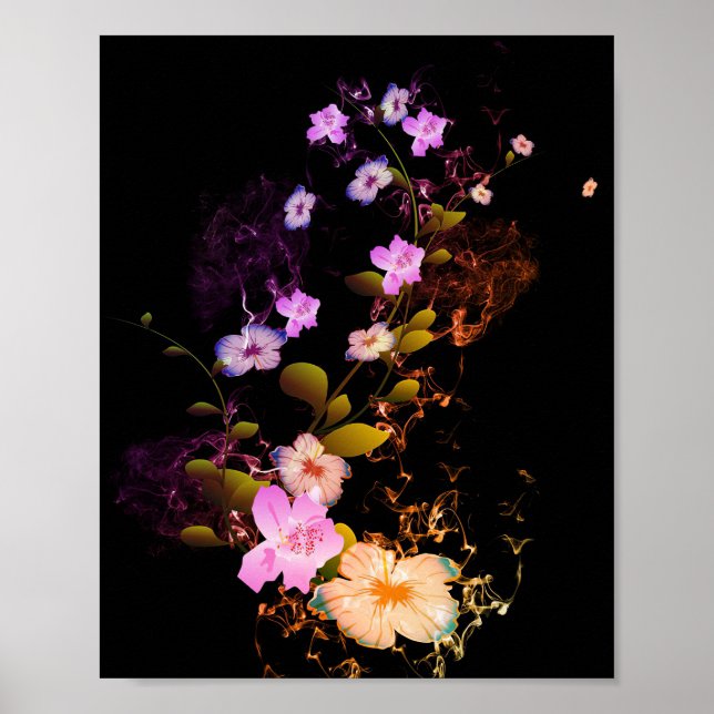 Flowers With Fires Poster (Front)