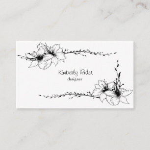 Flowers With Five Petals Business Card