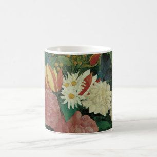 Flowers with Ivy by Henri Rousseau, Vintage Floral Coffee Mug