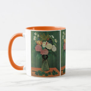 Flowers with Ivy by Henri Rousseau, Vintage Floral Mug