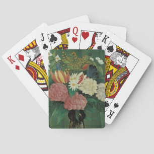 Flowers with Ivy by Henri Rousseau, Vintage Floral Playing Cards