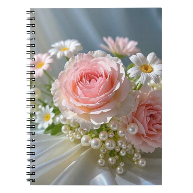 Flowers with timeless extravagant elegance notebook (Front)