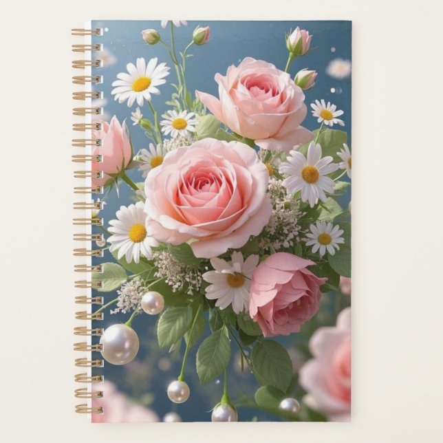 Flowers with timeless extravagant elegance planner (Front)