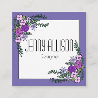 Flowers Wreath Business Card